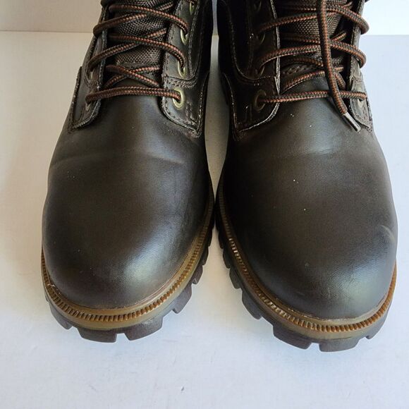 WorkForce Steel Toe Work Boots Mens Size 11 Oil Resistant Slip Resistant Brown - Picture 5 of 12
